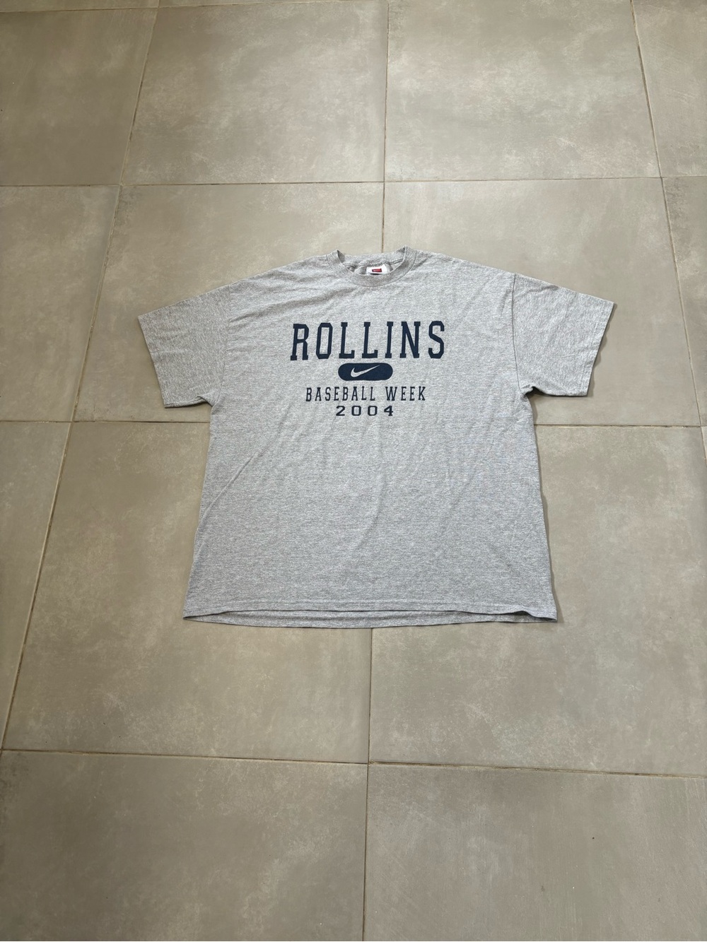 Nike Gray 'Baseball Week 2004' Crewneck T-Shirt